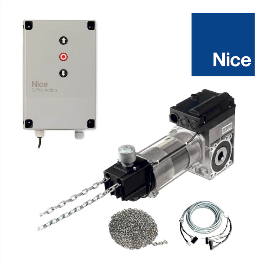 Nice SD 100 Endüstriyel Seksiyonel Kapı Motoru D-Pro Action (Kit)