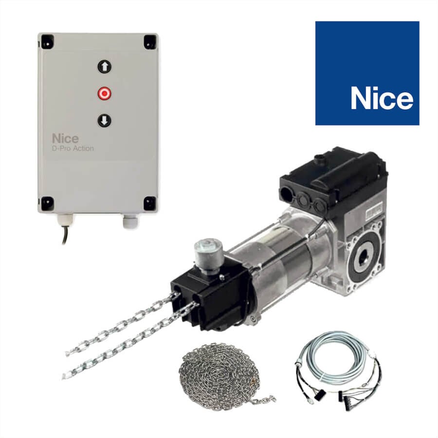 Nice SD 100 Endüstriyel Seksiyonel Kapı Motoru D-Pro Action (Kit)